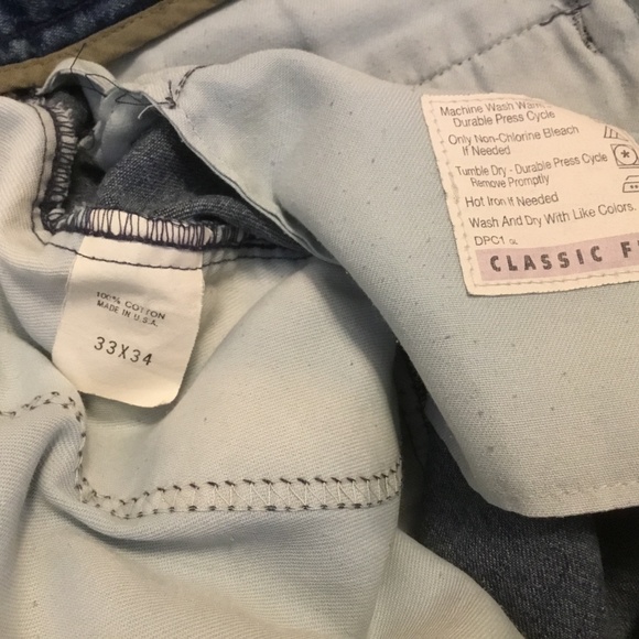 Men’s Dockers khakis 33x34 Classic Fit Blue Jeans - Picture 12 of 16